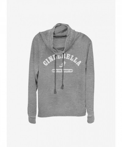 Disney Girls Lightweight Cowl Neck Sweatshirt - Grey