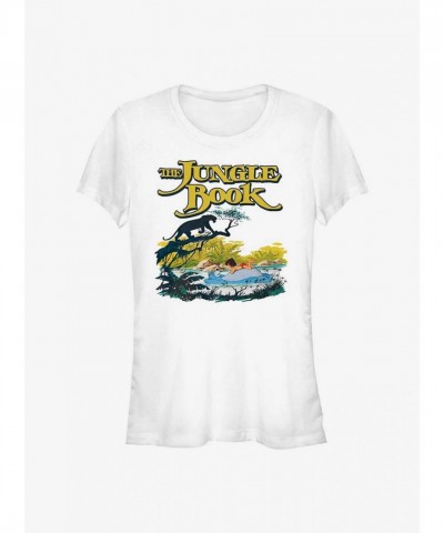 Disney Jungle Book Relaxed Swim Girls T-Shirt - White