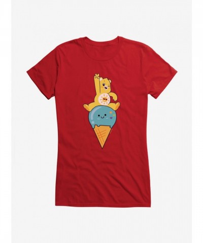Care Bears Funshine Bear Ice Cream Girls Lightweight T-Shirt