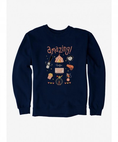 Coraline Inspired Cotton Candy Circus Sweatshirt