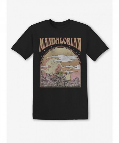 Star Wars Retro Mandalorian Grogu Tee for Girls