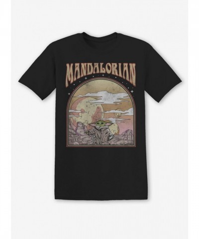 Star Wars Retro Mandalorian Grogu Tee for Girls