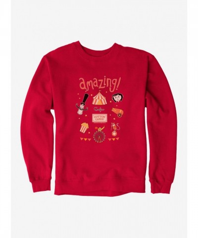 Coraline Inspired Cotton Candy Circus Sweatshirt