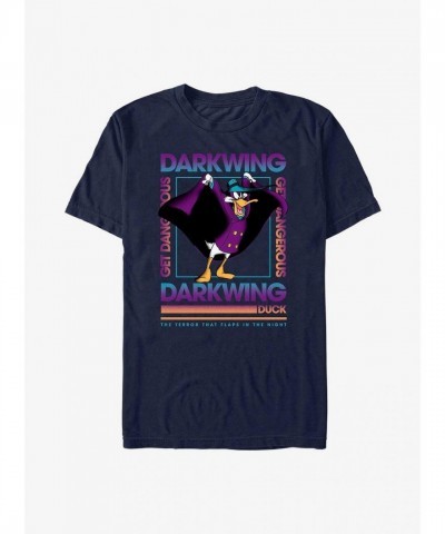 Disney Darkwing Duck Box Design T-Shirt - Blue for Men