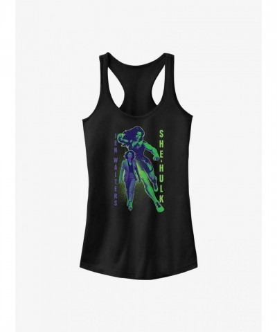 Marvel She-Hulk Girls Black Tank Top - Junior Sizes