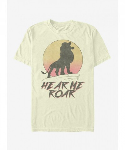 Disney Lion King T-Shirt in Beige - Men's Hear Me Roar