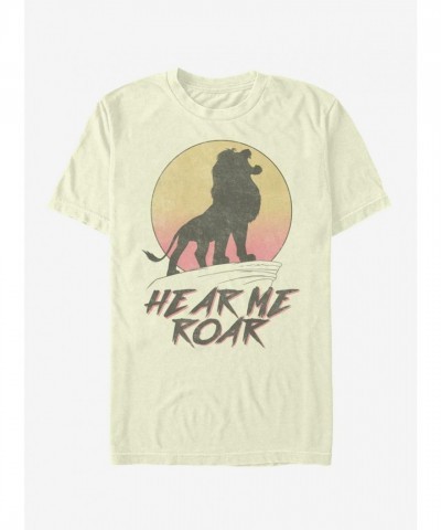 Disney Lion King T-Shirt in Beige - Men's Hear Me Roar