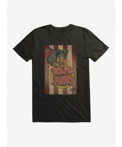 Tom and Jerry Striped Men's Cotton T-Shirt