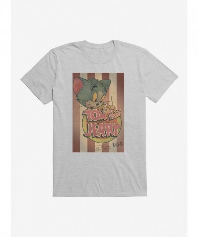 Tom and Jerry Striped Men's Cotton T-Shirt