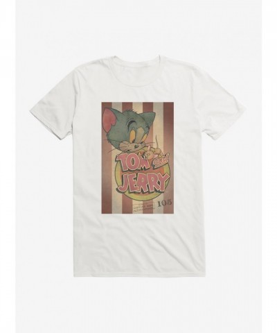 Tom and Jerry Striped Men's Cotton T-Shirt