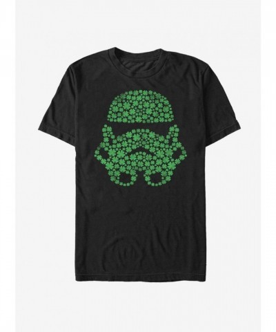 Star Wars St. Patrick's Day Shamrock Stormtrooper Unisex T-Shirt - Black