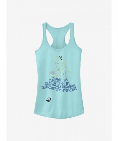 Disney's Alice In Wonderland Blue Tank Top for Girls