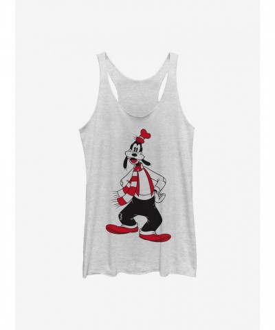 Disney Girls Winter Goofy Tank Top - White