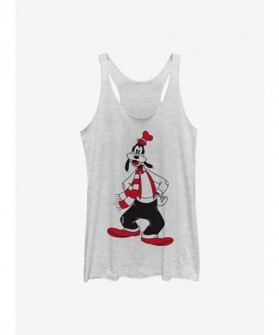 Disney Girls Winter Goofy Tank Top - White