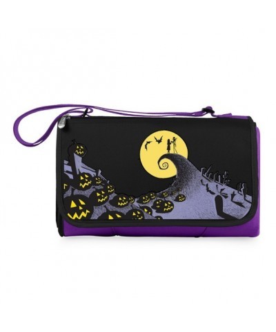 Tim Burton's Cozy Picnic Blanket & Messenger Bag for Nightmare Before Christmas Fans