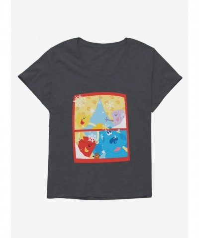 Blue's Clues Plus Size Snowfall Tee for Girls