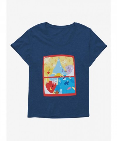 Blue's Clues Plus Size Snowfall Tee for Girls