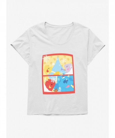 Blue's Clues Plus Size Snowfall Tee for Girls