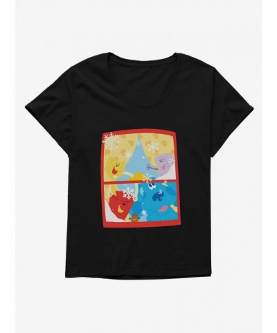 Blue's Clues Plus Size Snowfall Tee for Girls