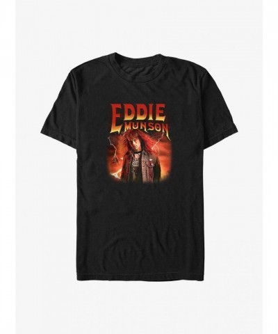 Stranger Things Eddie Munson Metal Big & Tall T-Shirt - Men's Black