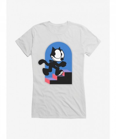 Felix Cat Graphic Tee for Girls - Soft & Lightweight Cotton Felix Cat Graphic Tee for Girls - Soft & Lightweight Cotton