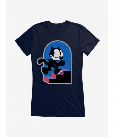 Felix Cat Graphic Tee for Girls - Soft & Lightweight Cotton Felix Cat Graphic Tee for Girls - Soft & Lightweight Cotton
