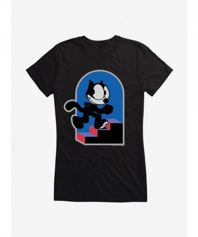 Felix Cat Graphic Tee for Girls - Soft & Lightweight Cotton Felix Cat Graphic Tee for Girls - Soft & Lightweight Cotton