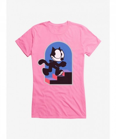 Felix Cat Graphic Tee for Girls - Soft & Lightweight Cotton Felix Cat Graphic Tee for Girls - Soft & Lightweight Cotton