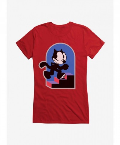 Felix Cat Graphic Tee for Girls - Soft & Lightweight Cotton Felix Cat Graphic Tee for Girls - Soft & Lightweight Cotton