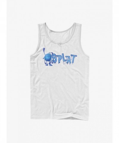Disney Strange World Splat Wave Men's Cotton Tank Top - White