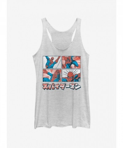 Marvel Girls Spider-Man Graphic Tank Top - White