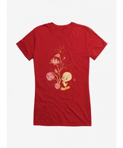 Looney Tunes Springtime Tweety Bird Tee for Girls