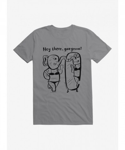 CupOfTherapy Hey There, Gorgeous! Unisex Lightweight Cotton T-Shirt