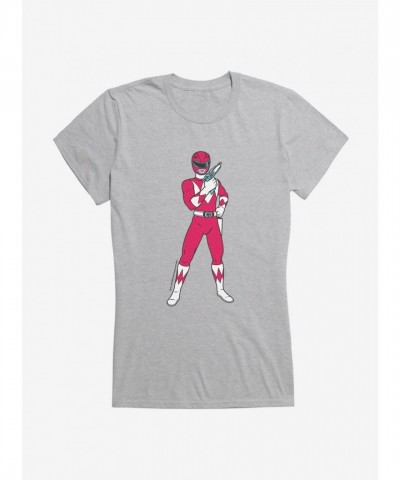 Mighty Morphin Power Rangers Red Ranger Ready Aim Girls T-Shirt
