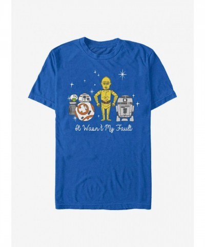 Star Wars T-Shirt: "It Wasn't My Fault" - Unisex Blue Cotton Tee