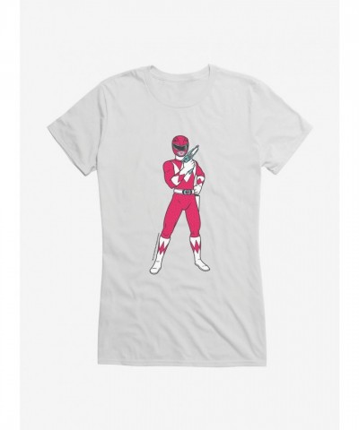 Mighty Morphin Power Rangers Red Ranger Ready Aim Girls T-Shirt