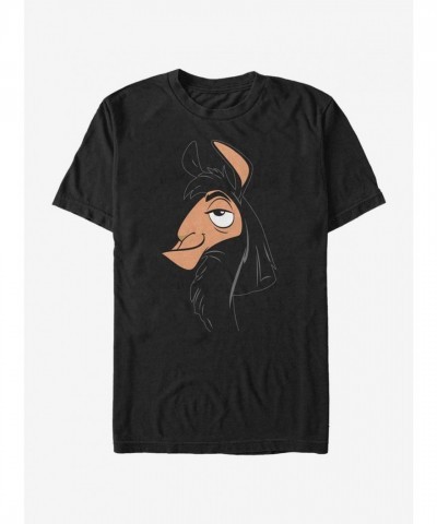 Disney Kuzco Big Face T-Shirt in Black for Men
