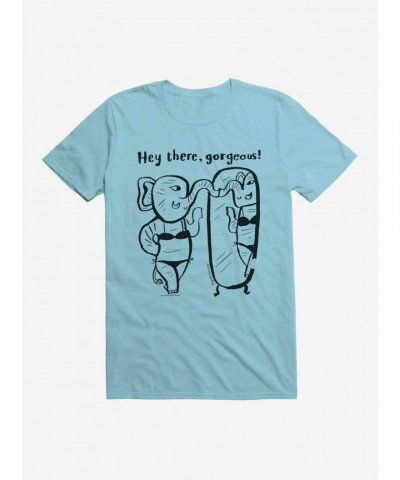 CupOfTherapy Hey There, Gorgeous! Unisex Lightweight Cotton T-Shirt