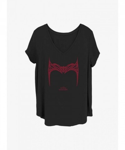 Marvel Girls Plus Size Wanda Vision T-Shirt - Black
