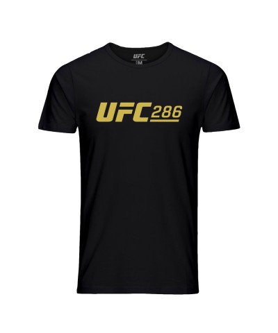 Men's Official UFC 286 Edwards vs Usman Event T-Shirt - Black