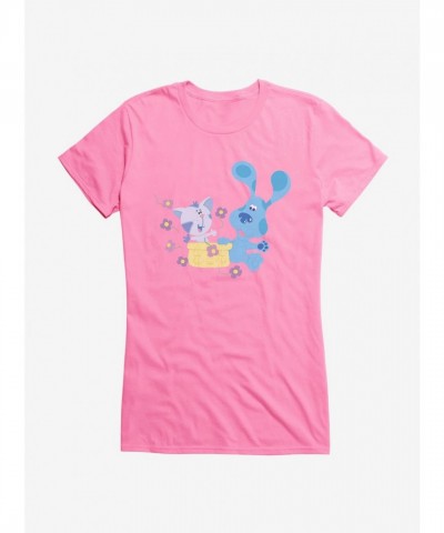 Blue's Clues Girls T-Shirt with Periwinkle and Blue Design