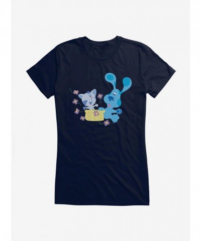 Blue's Clues Girls T-Shirt with Periwinkle and Blue Design