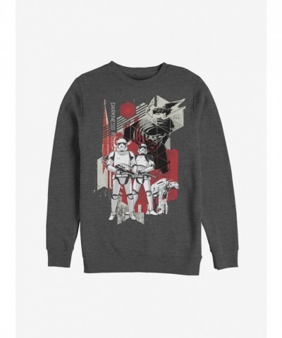 Star Wars Darkness Rises Heather Charcoal Sweatshirt - Unisex Blue