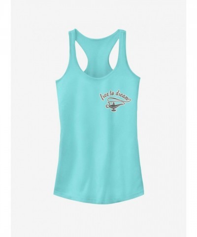 Disney Free To Dream Girls Cotton Tank Top - Blue