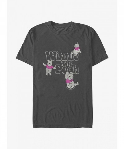Disney Winnie The Pooh Soft Pop Extra Soft Unisex T-Shirt - Grey