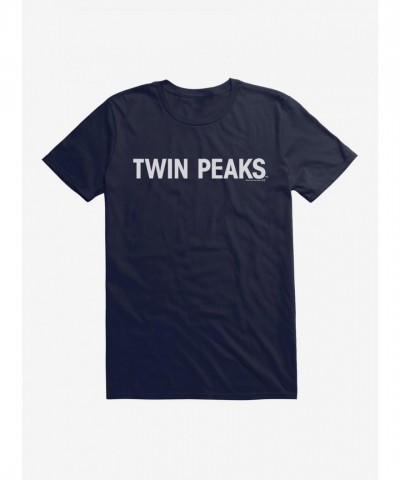 Twin Peaks Iconic Script Tee for Men in Lightweight Cotton
