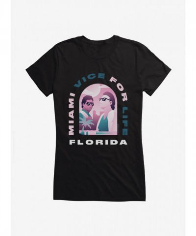 Miami Vice Inspired Lightweight Cotton T-Shirt for Florida Girls