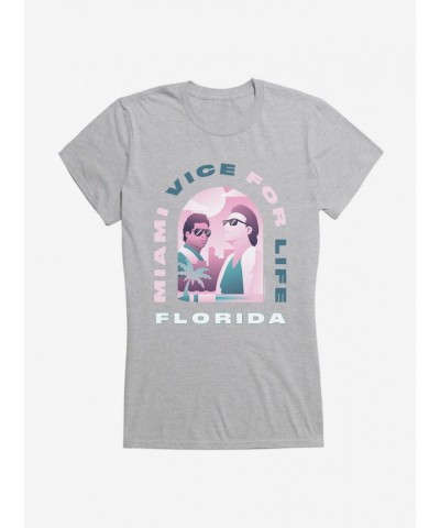 Miami Vice Inspired Lightweight Cotton T-Shirt for Florida Girls