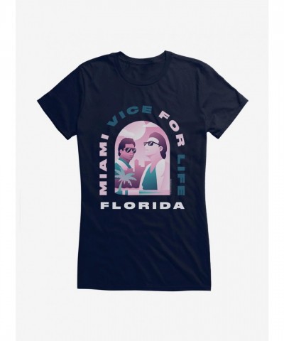 Miami Vice Inspired Lightweight Cotton T-Shirt for Florida Girls
