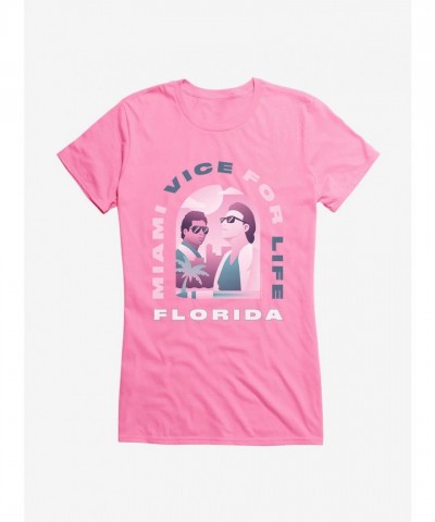 Miami Vice Inspired Lightweight Cotton T-Shirt for Florida Girls